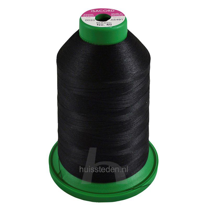 Isacord 0020 borduurgaren, grote conus van 5000 meter